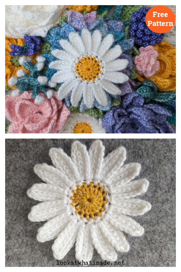 Oxeye Daisy Free Crochet Pattern