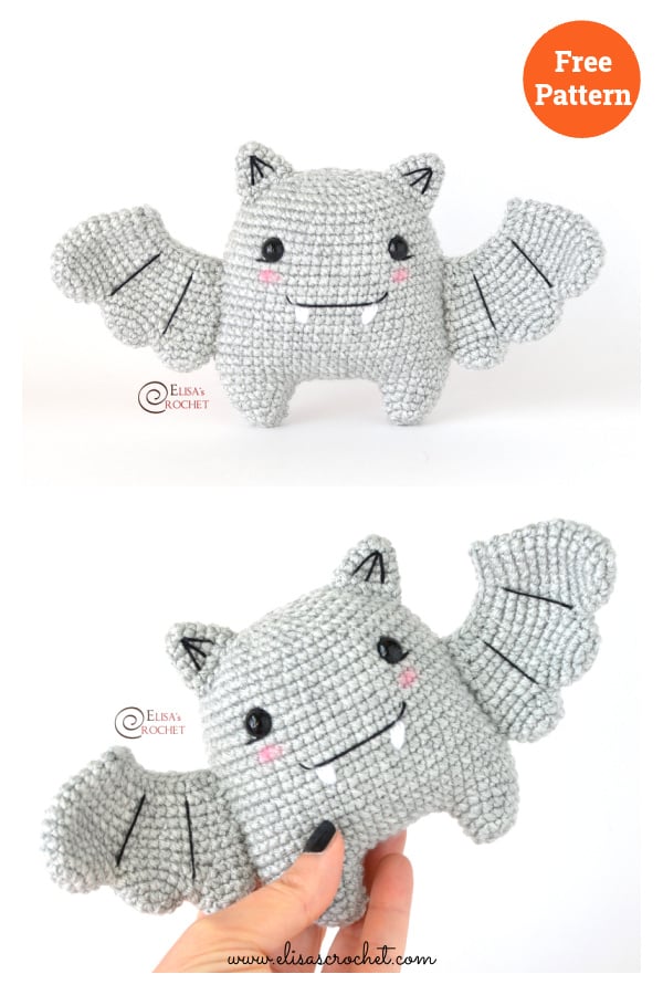 Linette the Bat Amigurumi Free Crochet Pattern