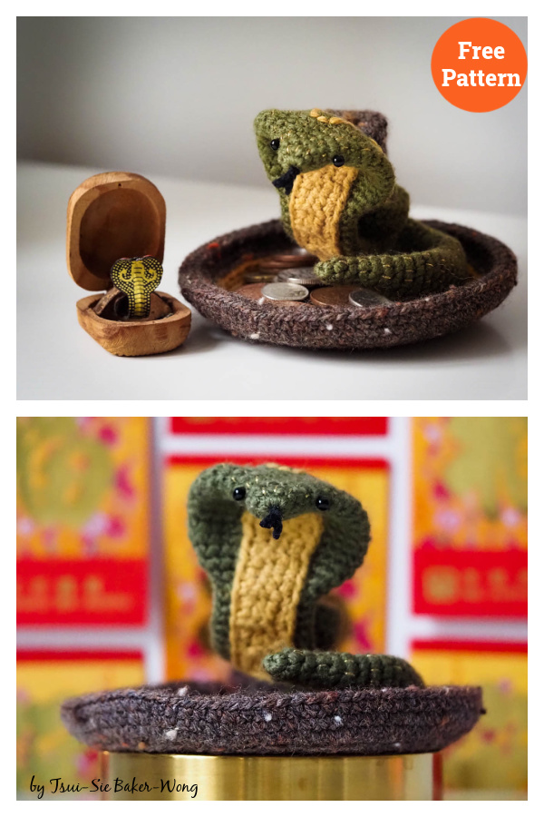 Bobble Head Snake Free Crochet Pattern