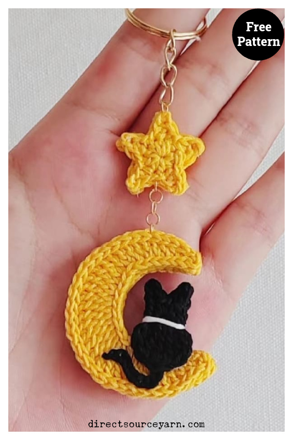 Cat Keychain Free Crochet Pattern