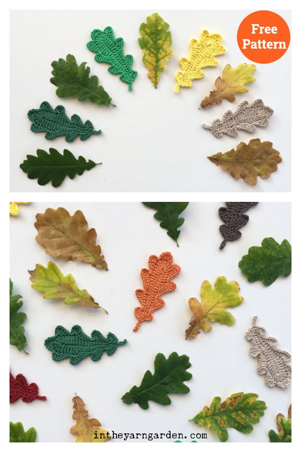 Oak Leaves Free Crochet Pattern