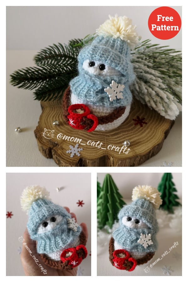 Soren the Snowman Amigurumi Free Crochet Pattern