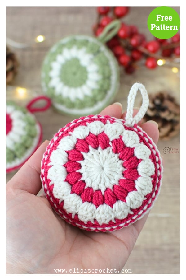 Festive Hanging Ornament Free Crochet Pattern