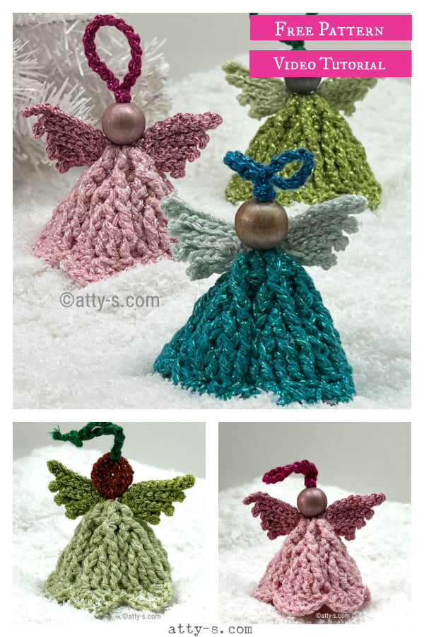 Guardian Angel Ornament Free Crochet Pattern and Video Tutorial