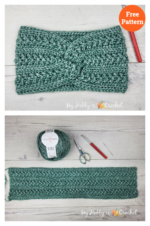 Lily Twist Headband Free Crochet Pattern