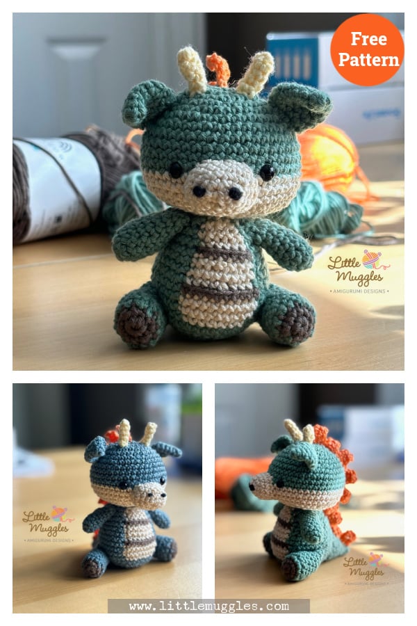 Mini Dragon Amigurumi Free Crochet Pattern 