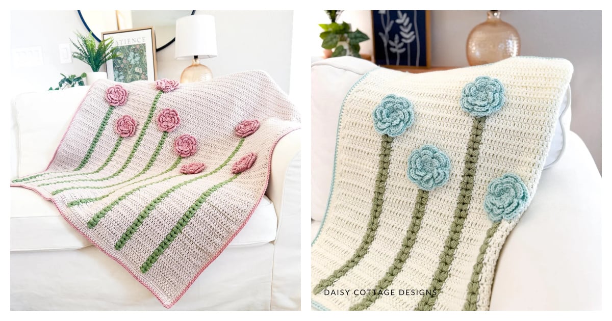 Petal Parade Blanket Free Crochet Pattern