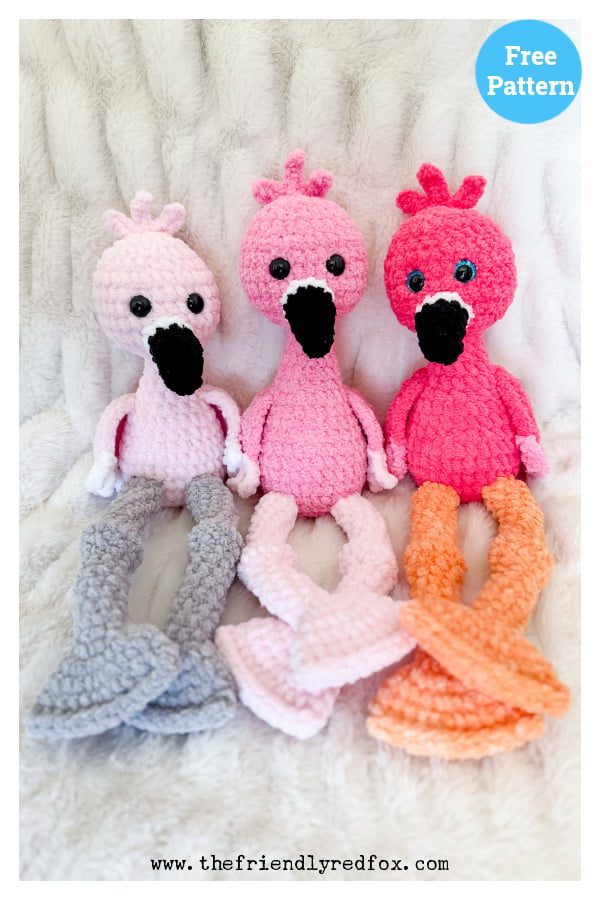 Plush Flamingo Amigurumi Free Crochet Pattern