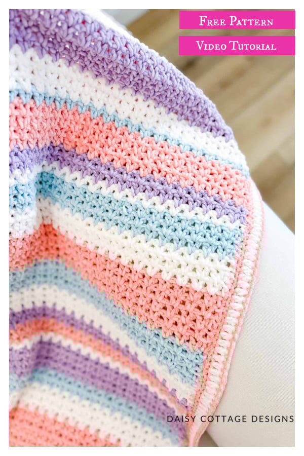 Chenille Baby Blanket Free Crochet Pattern