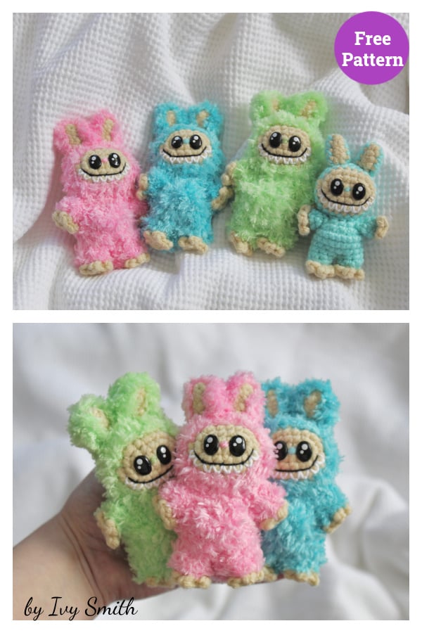Mini Labubu Free Crochet Pattern