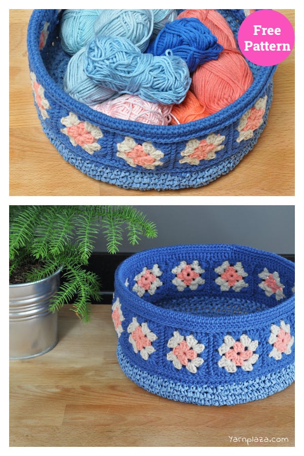 Basket Free Crochet Pattern
