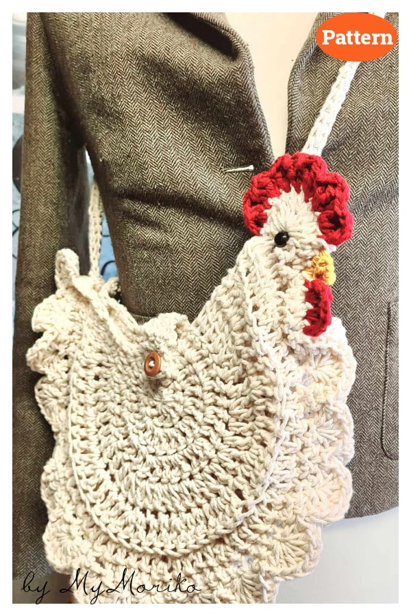 Chicken Shaped Bag Crochet Pattern