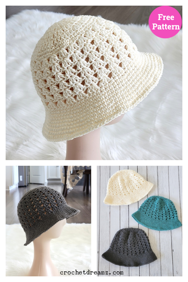 Elise Bucket Hat Free Crochet Pattern 
