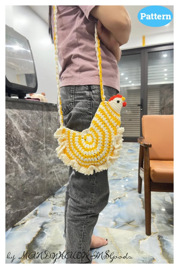 Farm Animal Hen Purse Crochet Pattern