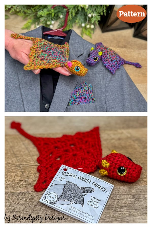 Small Pocket Dragon Crochet Pattern