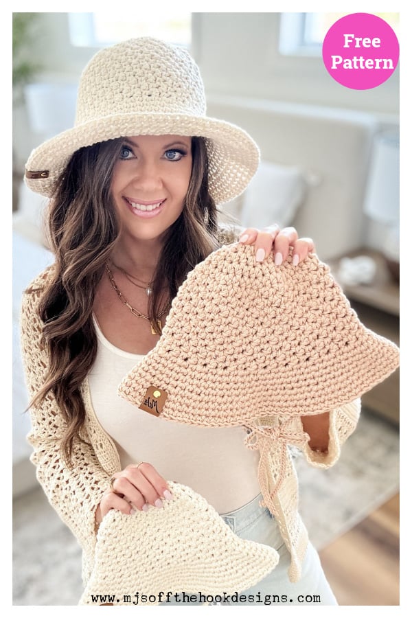 Caribbean Sand Sunhat Free Crochet Pattern