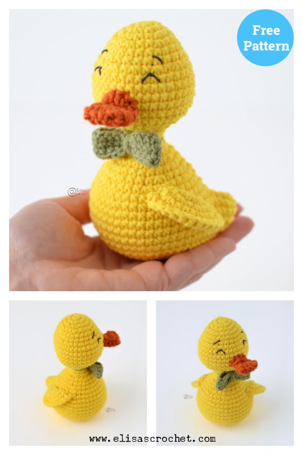 Jeff the Duck Amigurumi Free Crochet Pattern