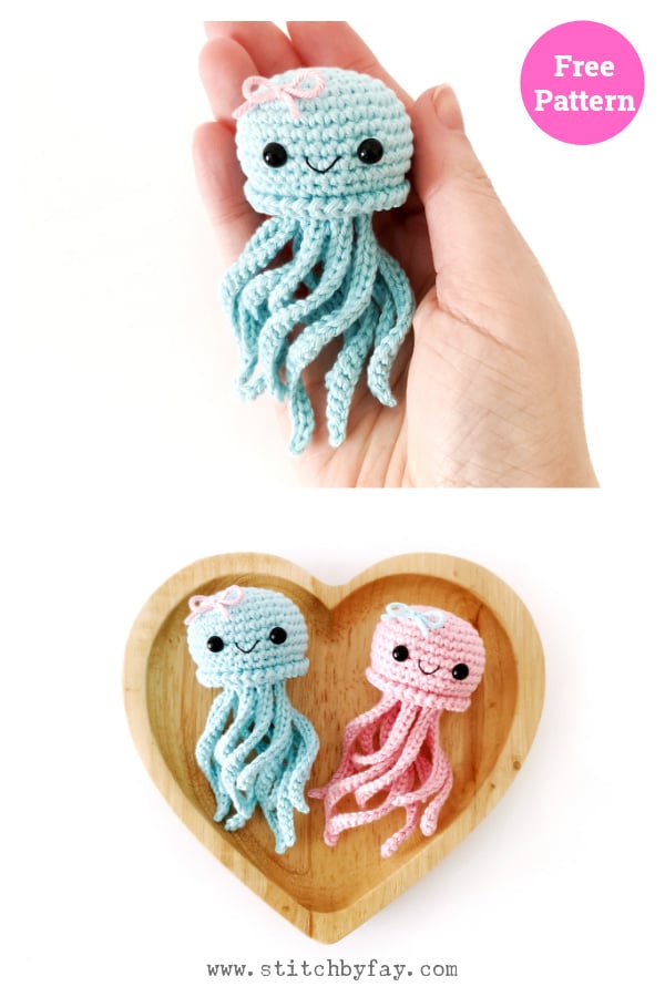 No-Sew Jellyfish Free Crochet Pattern