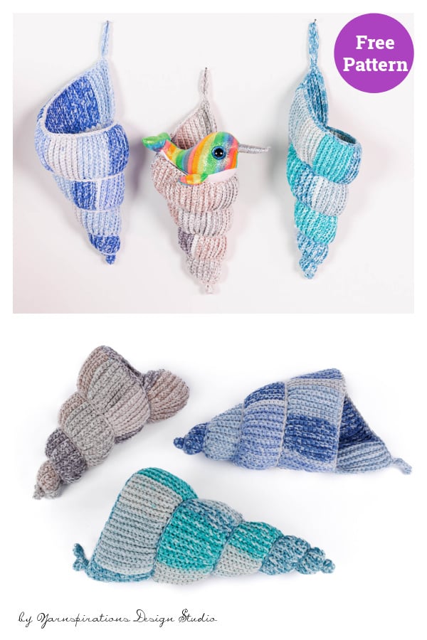 Shell Hanging Basket Free Crochet Pattern