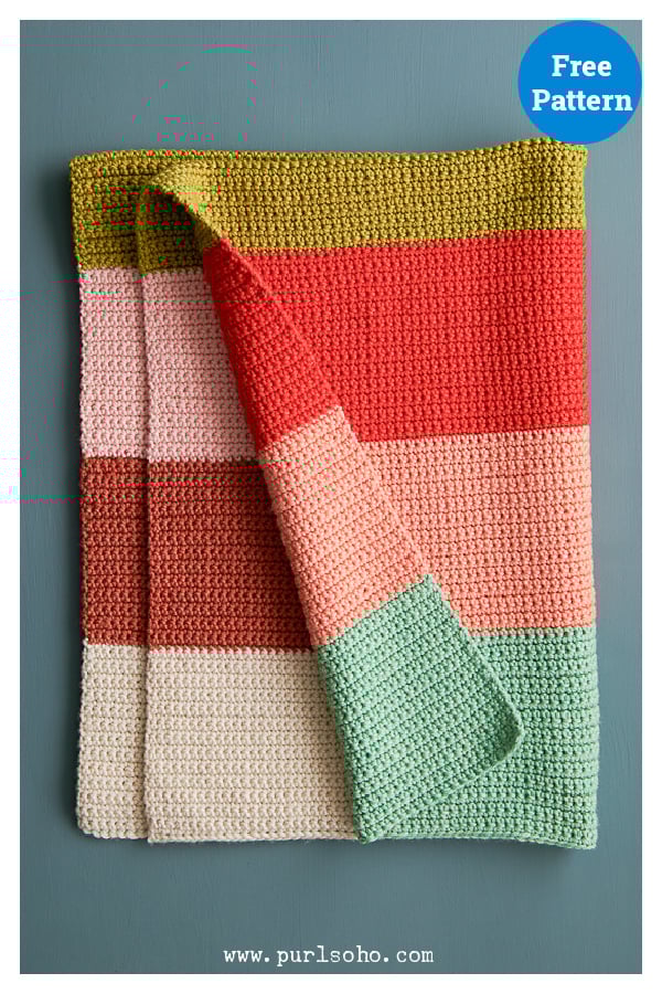 Super Easy Baby Blanket Free Crochet Pattern