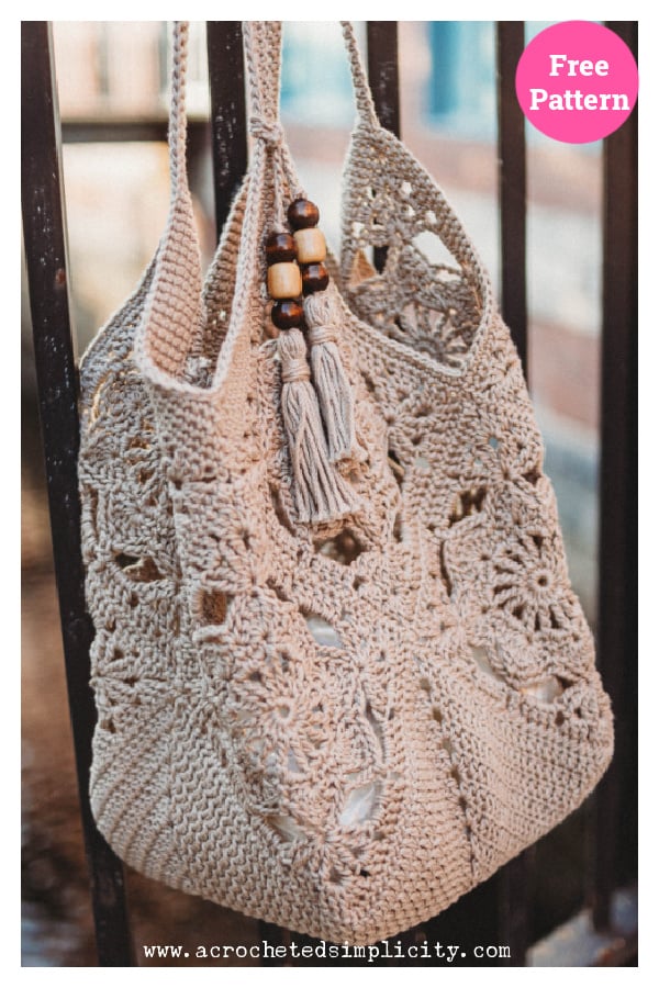 Aisling Granny Squares Bag Free Crochet Pattern