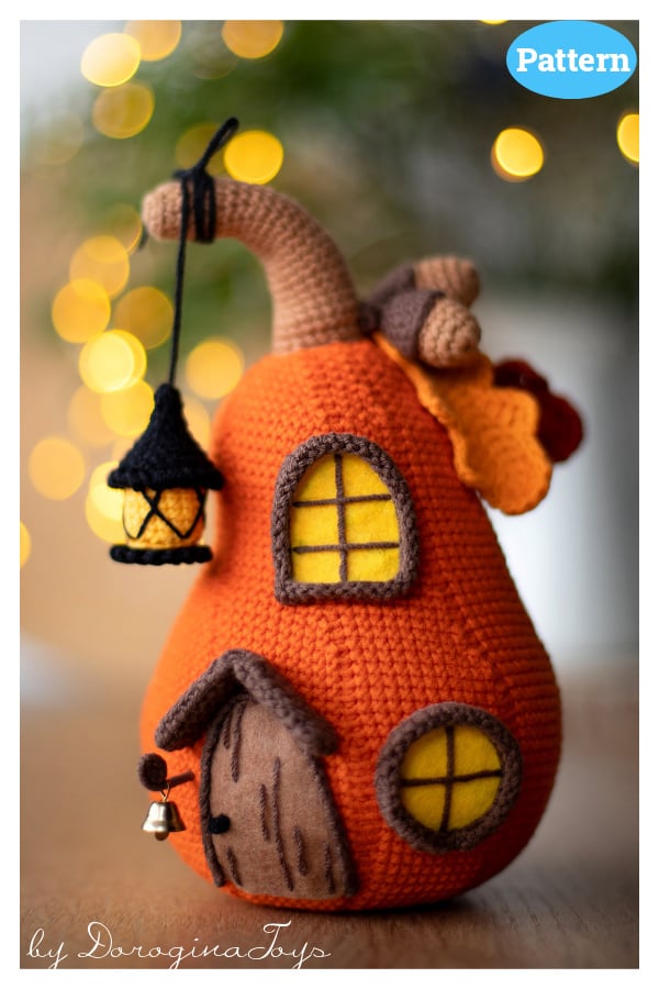 Amigurumi Pumpkin House Crochet Pattern