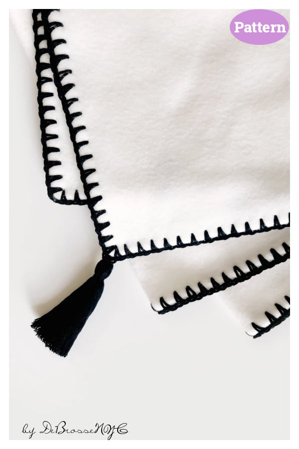 Fleece Blanket Edge Crochet Pattern