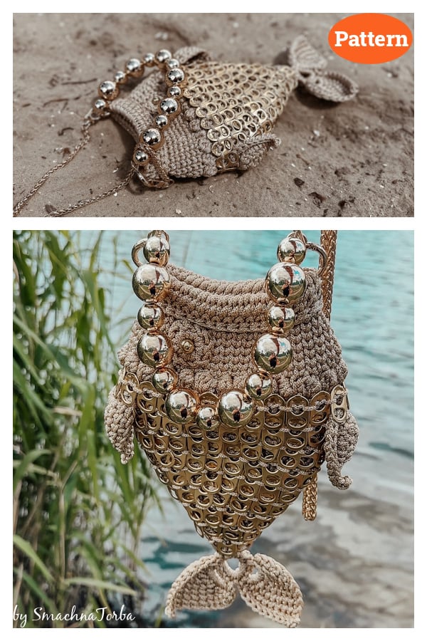 Gold Fish Pop Tabs Bag Crochet Pattern