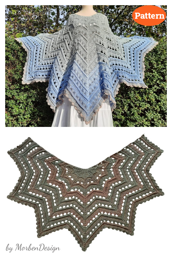 Halata Star Shawl Crochet Pattern