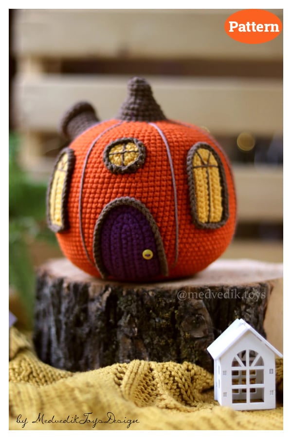 Halloween Pumpkin House Crochet Pattern