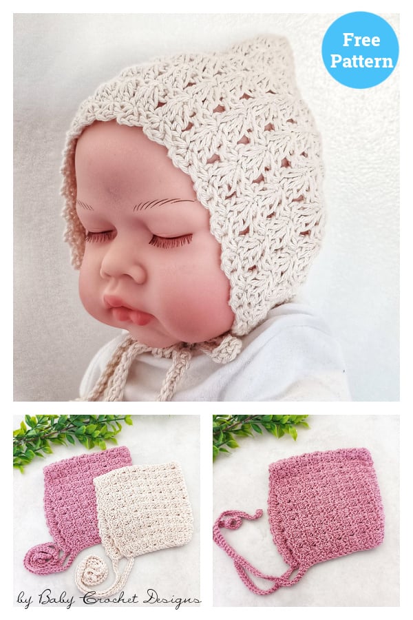 Primrose Pixie Bonnet Free Crochet Pattern