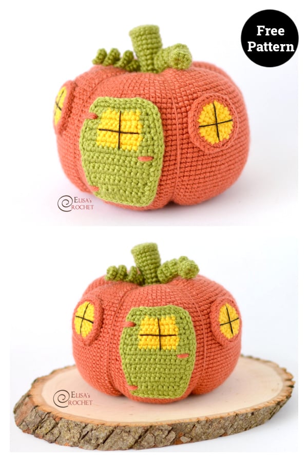 Pumpkin House Amigurumi Free Crochet Pattern