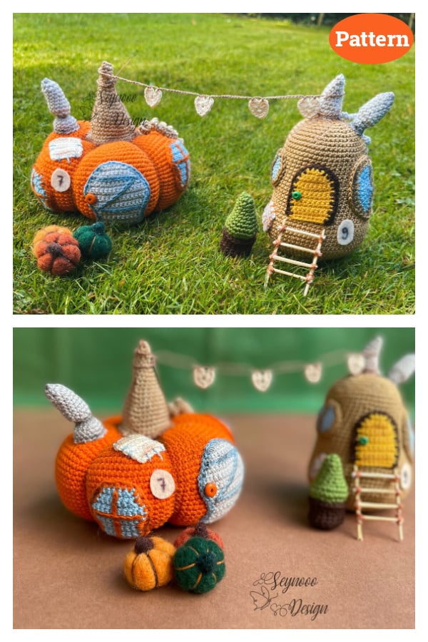 Pumpkin House Crochet Pattern