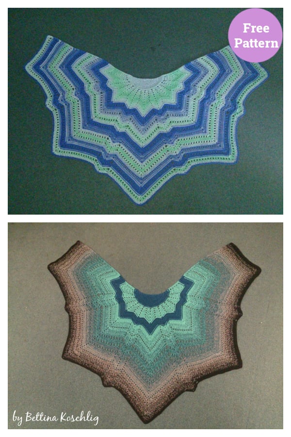Starry Nights Shawl Free Crochet Pattern