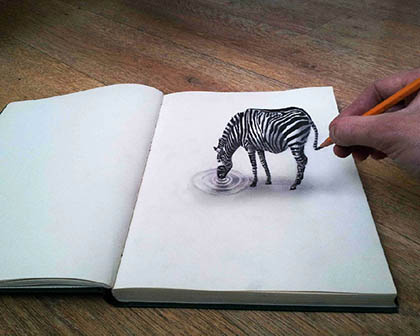 20 amazing ultra-realistic 3D hand-drawn illustrations