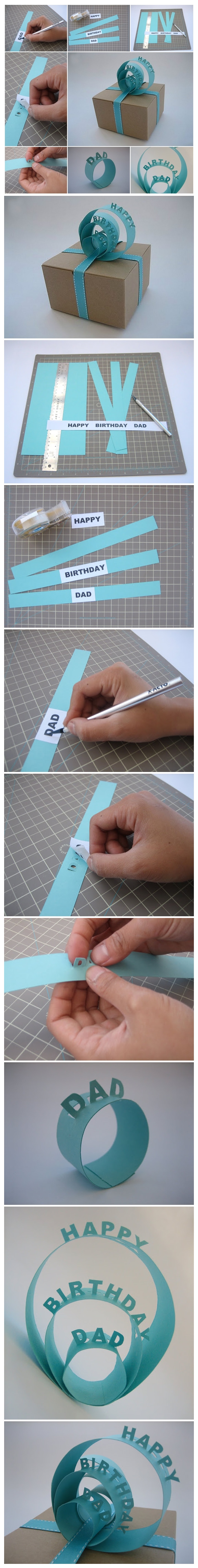How to Make 3D Sign Gift Topper 