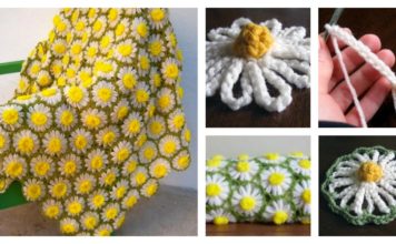 How to DIY Crochet Vintage Daisy Motif Step by Step