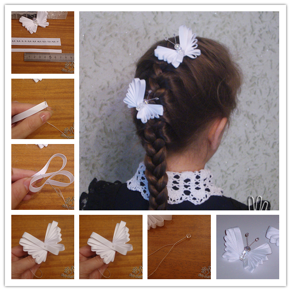 How to Make a Beautiful Ribbon Butterfly Hairpin