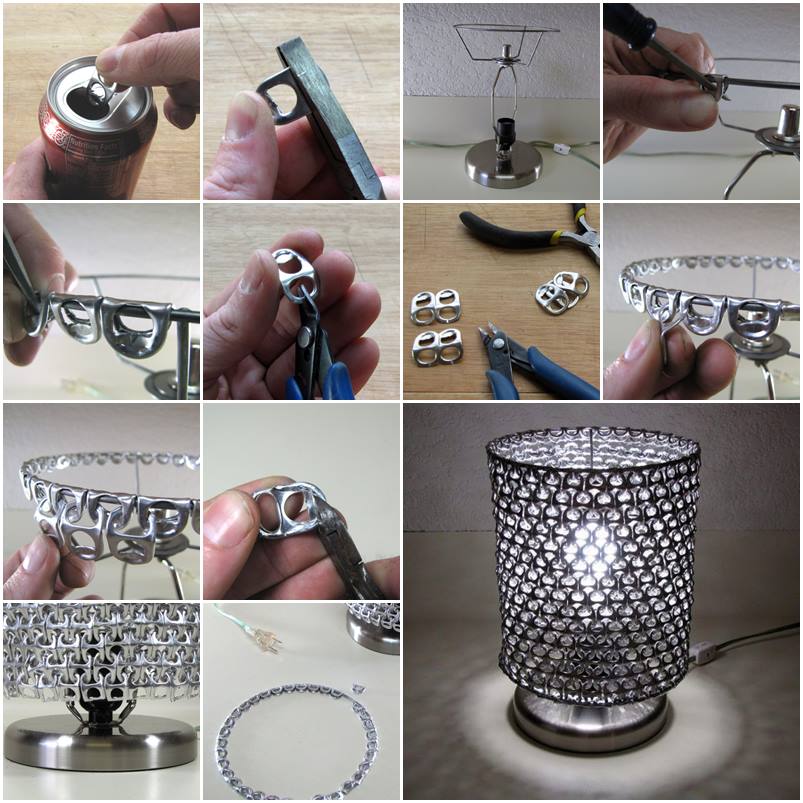 DIY Ring Pull Pop Can Lamp