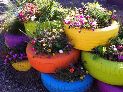 How to DIY Old Tire Garden Ideas —Recycled Backyard