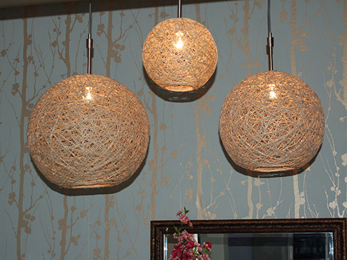 DIY Make Hemp String Pendant Lamps