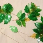 Birch-leaves-Chandelier-from-Plastic-Bottles-6