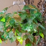 Birch-leaves-Chandelier-from-Plastic-Bottles-7