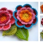 Crochet Triple Layer Flower