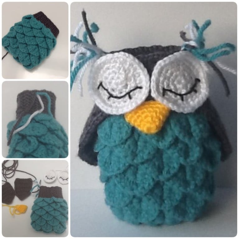 crochet stuffed owl