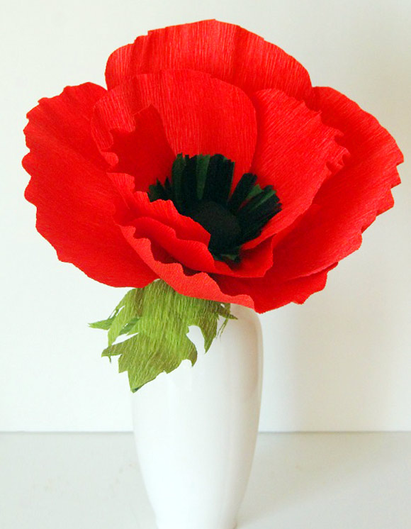 Cool Creativity — How to DIY Simply Pretty Paper Poppy Flower