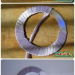 DIY curtain knot with Old CD