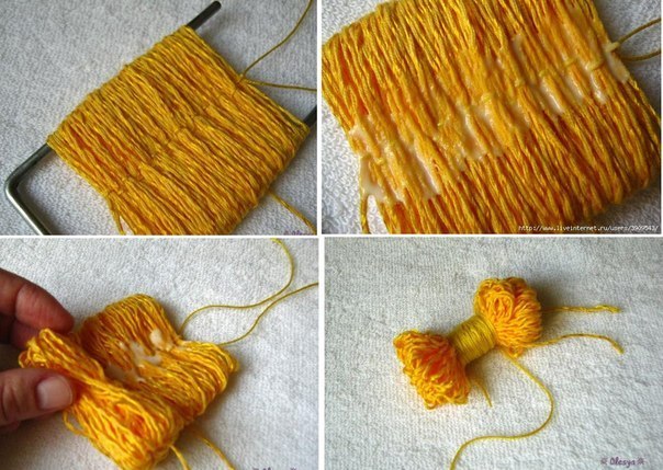 Craft Pretty Yarn Dandelions for Your Home