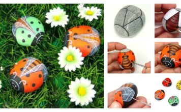 How to DIY Rock Ladybug! Easy & Fun Art!