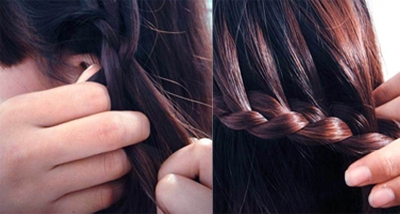 DIY Lovely Low Bun Hairstyle with Waterfall Braid 